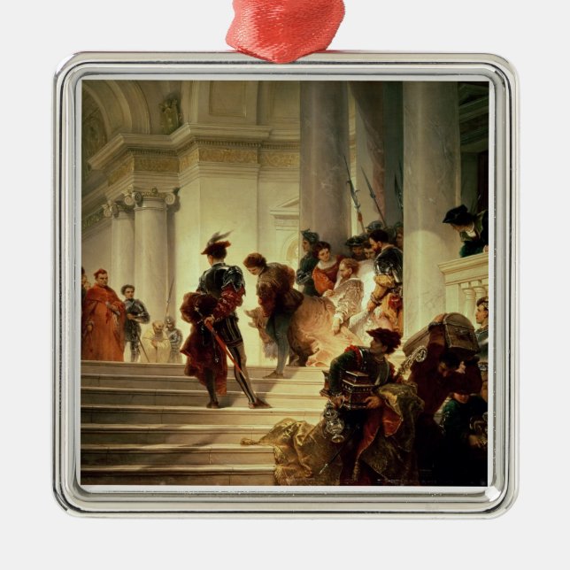 Adorno Metálico Cesare Borgia que sale del Vatican (Frente)