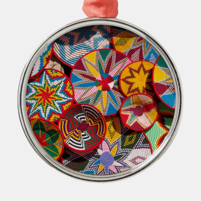 Adorno Metálico Cestas tradicionales de Etiopía (Frente)