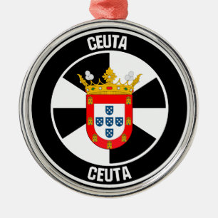 Adorno Metálico Ceuta Round Emblem