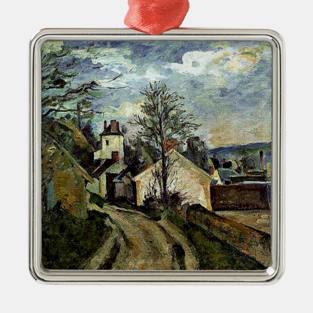 Adorno Metálico Cezanne - Casa del Dr. Gachet en Auvers (Frente)