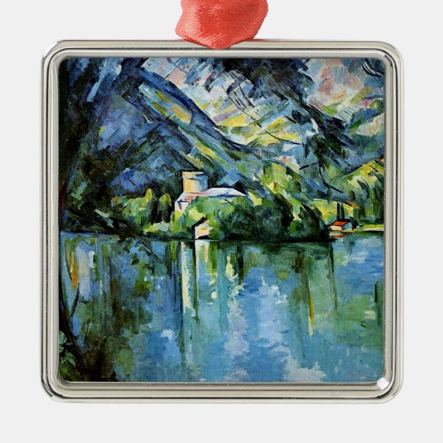 Adorno Metálico Cezanne - El lago de Annecy (Frente)
