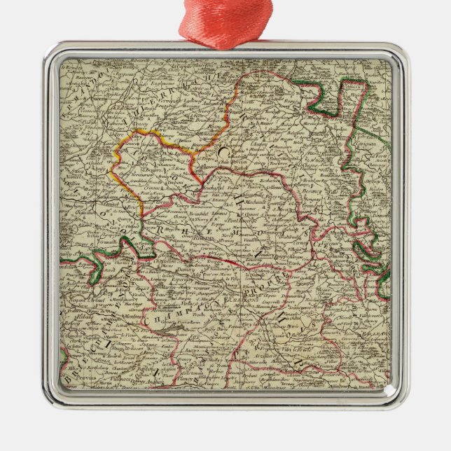 Adorno Metálico Champán, Francia 2 (Frente)