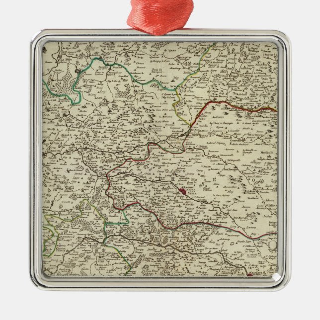 Adorno Metálico Champaña, Francia 3 (Frente)