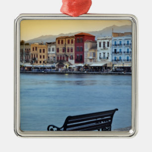 Adorno Metálico Chania al atardecer, Chania, Creta, Grecia