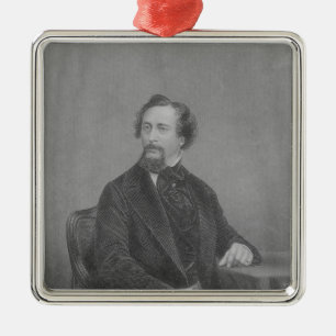 Adorno Metálico Charles Juan Huffam Dickens