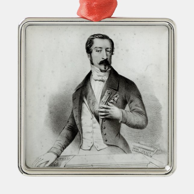 Adorno Metálico Charles Louis Napoleon Bonaparte (Frente)