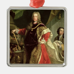 Adorno Metálico Charles VI, el llevar santo del emperador romano