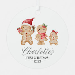 Adorno Metálico Charlotte Primera Navidad Personalizada del Bebé