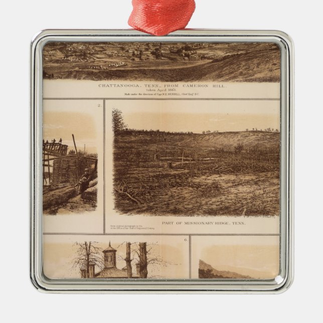 Adorno Metálico Chattanooga el río Tennessee (Frente)