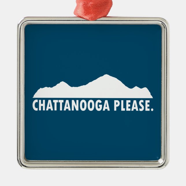 Adorno Metálico Chattanooga por favor (Frente)