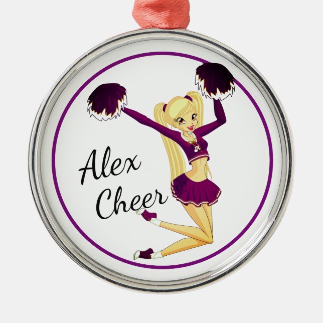 Adorno Metálico Cheer Ornament (Frente)