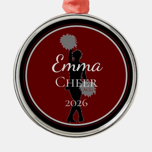 Adorno Metálico Cheer Ornament (Frente)