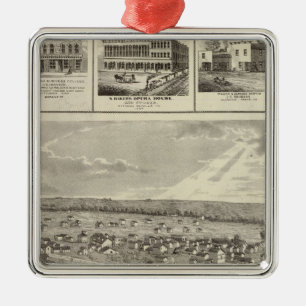 Adorno Metálico Cherokee, Iowa, 1875 negocios en Centerville