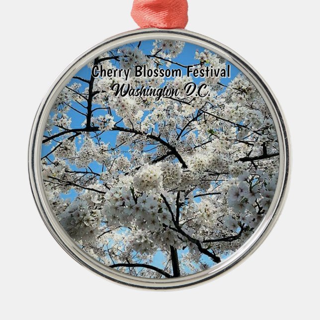 Adorno Metálico Cherry Blossom Festival Washington D.C. Souvenir (Frente)