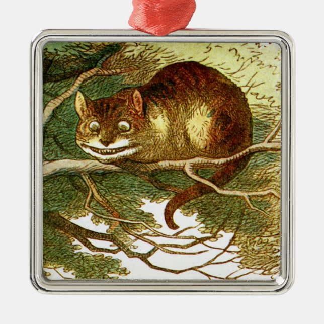 Adorno Metálico Cheshire Cat 2 (Frente)