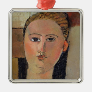 Adorno Metálico Chica con el pelo rojo, 1915