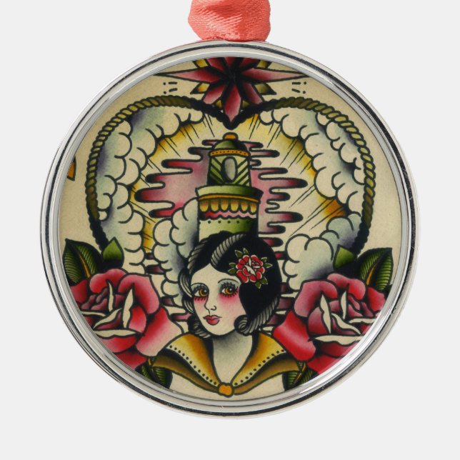 Adorno Metálico chica de marinero 1 (Frente)