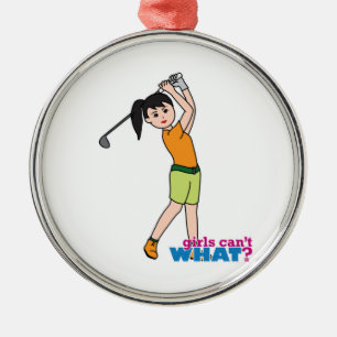 Adorno Metálico chica Golfer 1