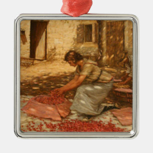 Adorno Metálico Chica Packing Cherries en Provenza (Francia)
