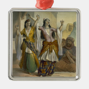Adorno Metálico Chicas de baile egipcios que realizan el Ghawazi