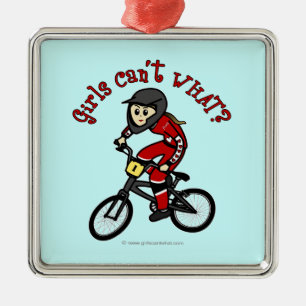 Adorno Metálico Chicas rojos ligeros BMX