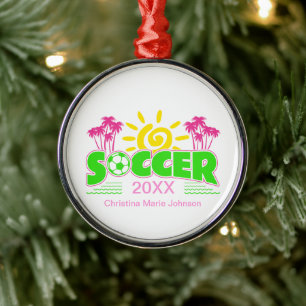 Adorno Metálico Chicas Soccer Sunshine Palm Trees