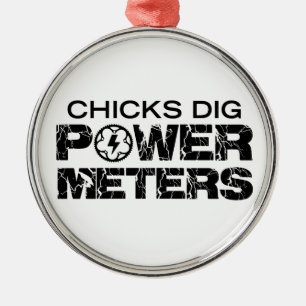 Adorno Metálico Chicks Dig Power Meters
