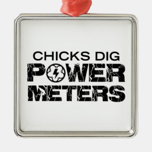 Adorno Metálico Chicks Dig Power Meters