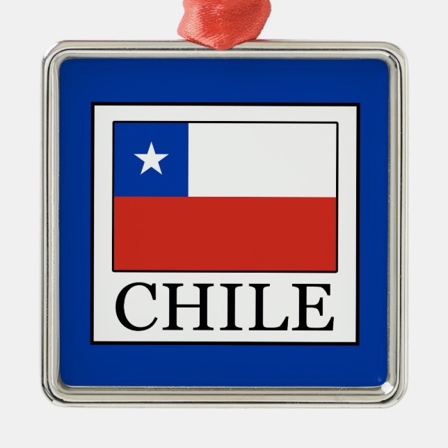 Adorno Metálico Chile (Frente)