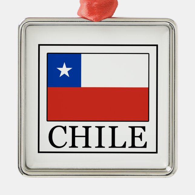 Adorno Metálico Chile (Frente)