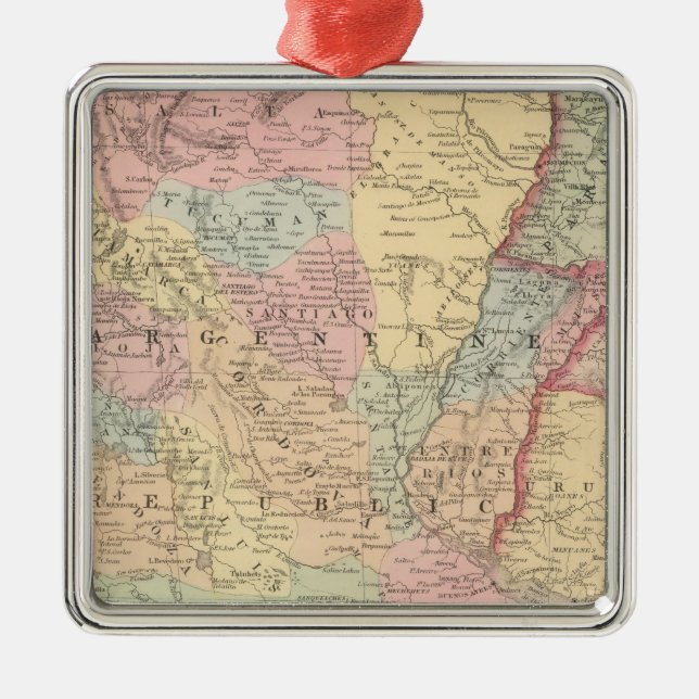Adorno Metálico Chile, la República Argentina, Paraguay, y Uruguay (Frente)