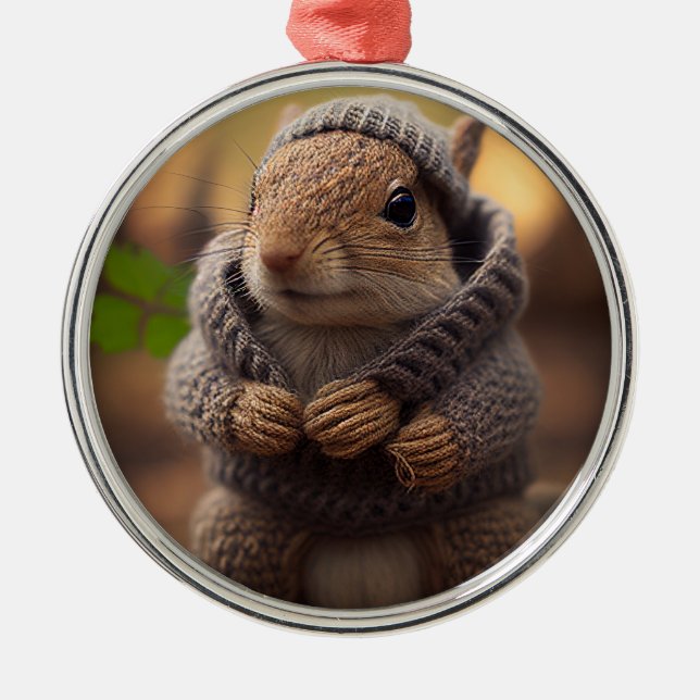 Adorno Metálico Chilly Squirrel (Frente)