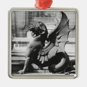 Adorno Metálico Chimera de la fuente de St. Michel, París