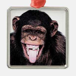 Adorno Metálico Chimpanzee