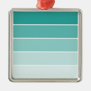 Adorno Metálico Chip de pintura azul turquesa