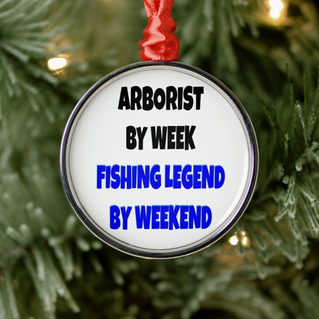 Adorno Metálico Chiste de Leyenda de Pesca Arborisca (Árbol)