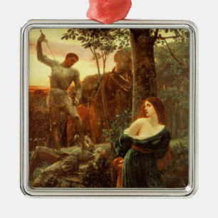 Adorno Metálico Chivalry (de Frank Dicksee)