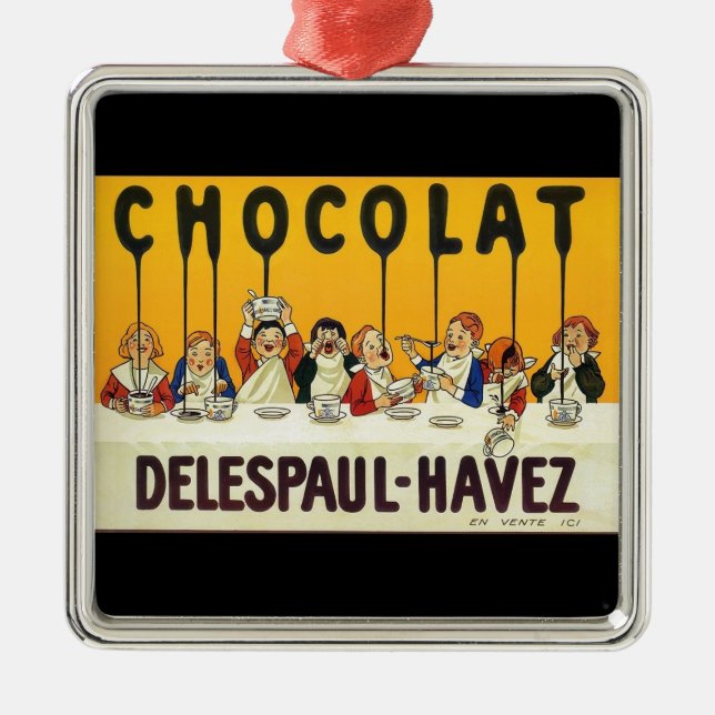Adorno Metálico Chocolat Delespaul Havez (Frente)