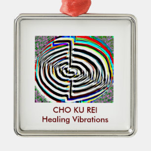 Adorno Metálico Chokuray Reiki - CHO KU REI