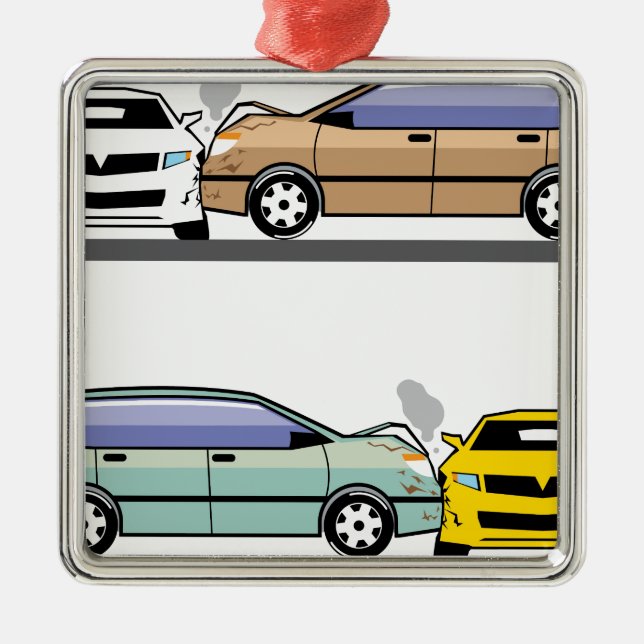 Adorno Metálico Choque de coche lateral (Frente)