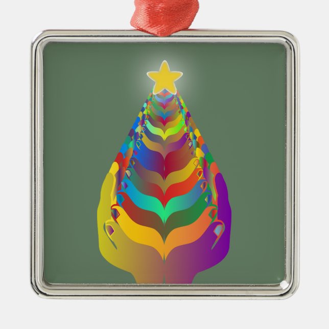 Adorno Metálico Christmas Hope and Togetherness (Frente)