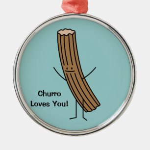 Adorno Metálico ¡Churro le ama!
