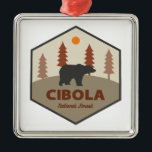 Adorno Metálico Cibola National Forest Bear<br><div class="desc">Cibola National Forest in New Mexico is a desert mecca for trail running,  cycling,  mountain biking,  paddling,  hiking,  hunting,  camping,  climbing,  and more!</div>