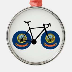 Adorno Metálico Ciclismo con la bandera de Idaho