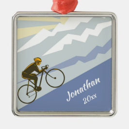 Adorno Metálico Ciclismo personalizado en bicicleta de montaña