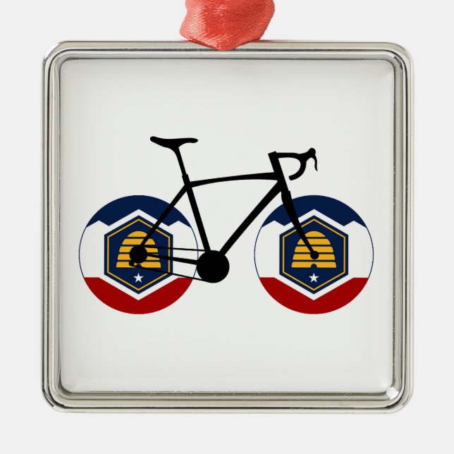 Adorno Metálico Ciclismo Utah Flag (Frente)