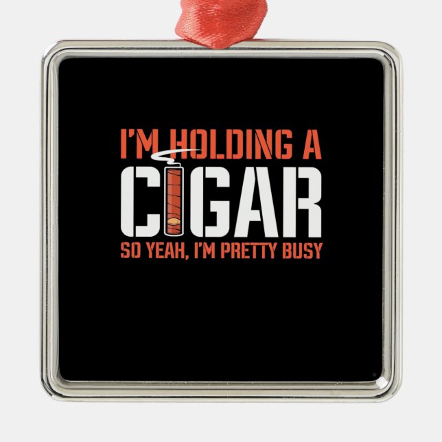 Adorno Metálico Cigar Lover | Yo Tengo Un Cigar (Frente)