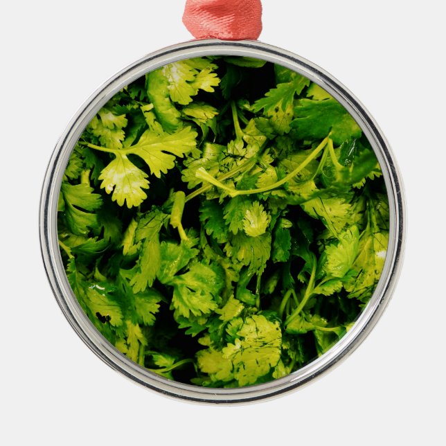 Adorno Metálico Cilantro / Coriander Leaves (Frente)