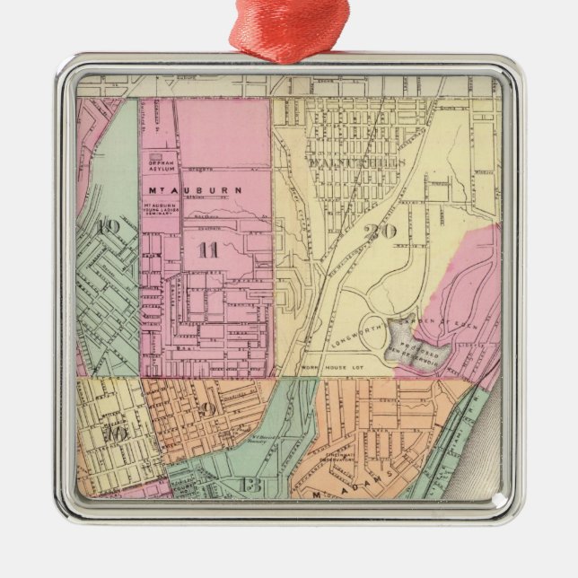 Adorno Metálico Cincinnati, Ohia (Frente)