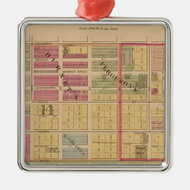 Adorno Metálico Cincinnati, Ohio (Frente)